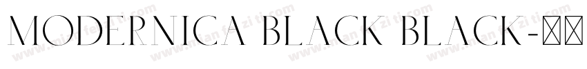 Modernica Black Black字体转换